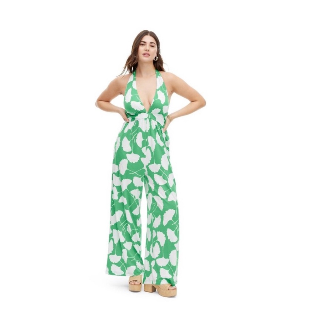 NWT Target x Diane Von Furstenberg Halter Gingko Jumpsuit